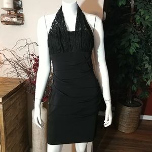 Intermission Black Halter Dress